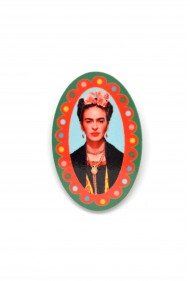 Oval Frida Kahlo Pin